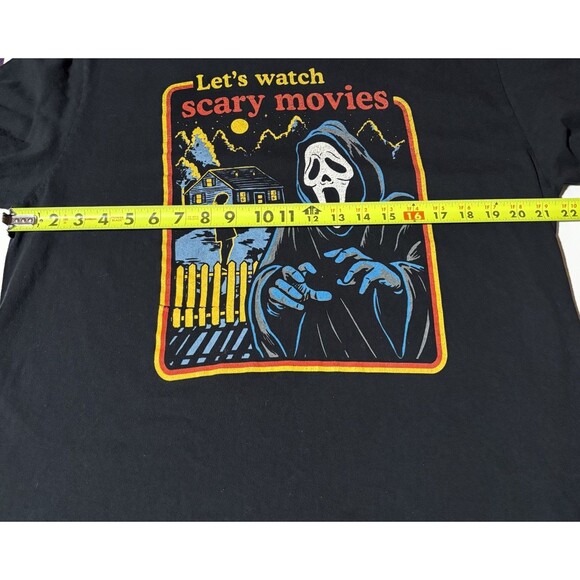 Scary Movie Ghost Face Shirt Men's Size XL Black Graphic Horror Halloween - Picture 8 of 8